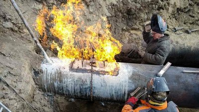У Харкові під обстрілами відремонтували газопровід, пошкоджений снарядом