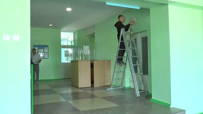 Заміна ламп у лікарні у селищі Нові Санжари Заміна ламп у лікарні у селищі Нові Санжари
