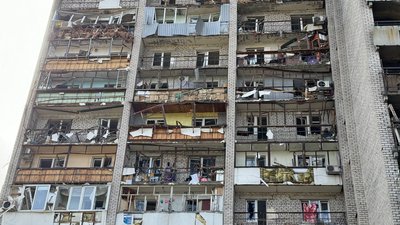 Наслідки обстрілу в Запоріжжі
