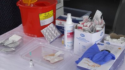 У Польщі для українців облаштували мобільні пункти щеплення