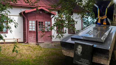 Пам'ятник Євгена Коновальця у Зашкові