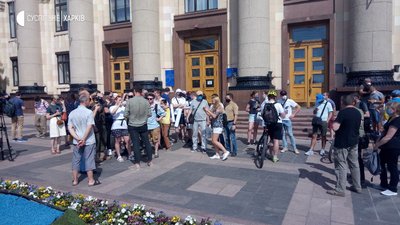 У Харкові відбулася акція на підтримку Стерненка У Харкові відбулася акція на підтримку Стерненка