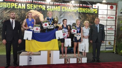 Коростенка Ірина Дорошенко тричі стала чемпіонкою Європи на Чемпіонаті з боротьби сумо у Польщі