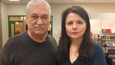 Перекладачка Доната Рінкевичене та письменник Василь Шкляр