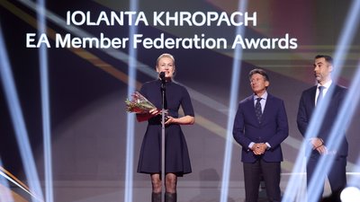 Іоланта Хропач Федерація легкої атлетики України ФЛАУ European Athletics Golden Tracks Іоланта Хропач Федерація легкої атлетики України ФЛАУ European Athletics Golden Tracks