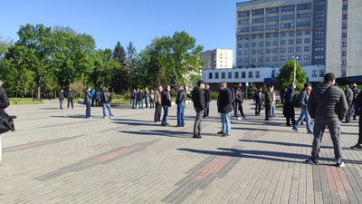 Акція під ОДА в Тернополі: протестували перевізники