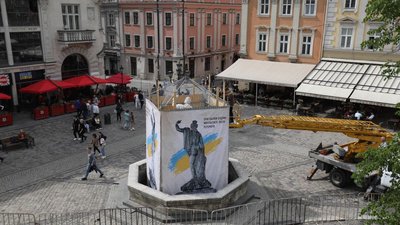 Візуалізація фонтанів на площі Ринок Візуалізація фонтанів на площі Ринок