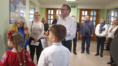 Програма розвитку ООН відремонтувала у Житомирі два ліцеї, пошкоджені РФ Програма розвитку ООН відремонтувала у Житомирі два ліцеї, пошкоджені РФ
