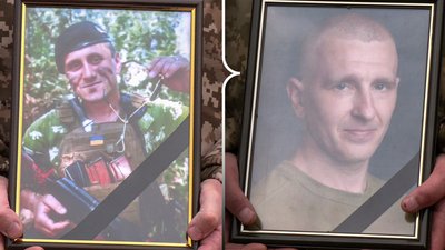 З військовими Михайлом Лебедевим та Олександром Юхимцем попрощалися у Рівному