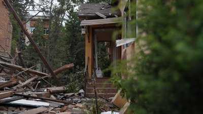 Наслідки атаки по Лебедину 29 червня 2025 року. 