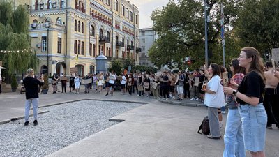 Акція на підтримку Михайла Федорова