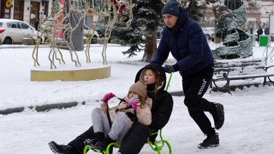 Снігопад. Зима в Одесі Снігопад. Зима в Одесі
