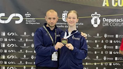 Каратистка із Сум Даріна Лазарєва здобула "бронзу" на турнірі Karate 1. Youth League в Іспанії