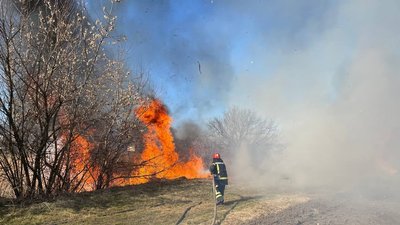 У Кіровоградській області збільшилась кількість пожеж сухої трави