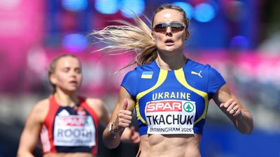 Вікторія Ткачук на чемпіонаті Європи-2026 з бігу 400 м з/б
