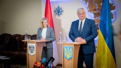Андрій Сибіга, міністерка європейських і міжнародних справ Австрії Беата Майнль-Райзінгер