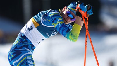 Олександр Лісогор у класичному старті на 10 кілометрів у лижних перегонах на Іграх-2026