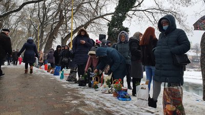 В Ужгороді на Водохреще на набережній освячують воду В Ужгороді на Водохреще на набережній освячують воду