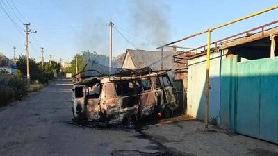 У окупованих Пологах на Запоріжжі знищено евакуаційний транспорт армії РФ