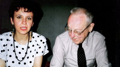 Оксана Забужко та Юрій Шевельов у Києві, 1995 рік