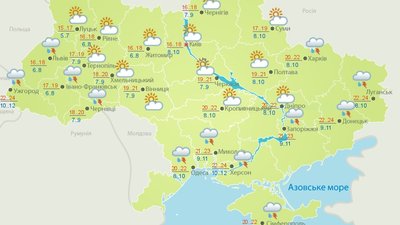 Вихідними у Полтаві можливий дощ Вихідними у Полтаві можливий дощ