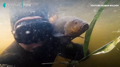 На Рівненщині рибалки просять обмежити підводне полювання. Дайвери обурені