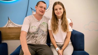 Пацієнтка з батьком