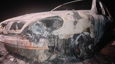 На Полтавщині у згорілій автівці знайшли труп чоловіка На Полтавщині у згорілій автівці знайшли труп чоловіка