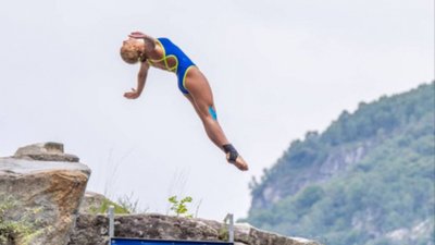 Спортсменка з Дніпропетровщини виборола "золото" з хайдайвінгу у Швейцарії