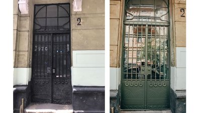 Металева брама на вулиці Турецькій, 2 Металева брама на вулиці Турецькій, 2