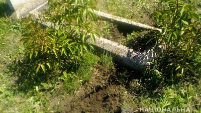 На Полтавщині вандали пошкодили 30 пам’ятників на цвинтарі