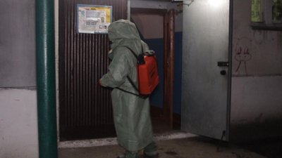 У місті на Волині дезінфікують дороги У місті на Волині дезінфікують дороги