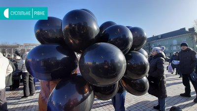 У центрі Рівного зібрались противники будівництва заводу "Кроноспан"