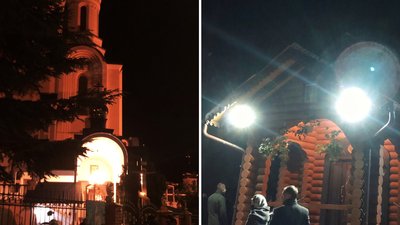 Як минула великодня ніч у храмах Ужгорода (ВІДЕО)