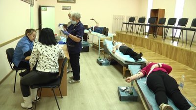 На Житомирщині працівники обласного центру крові провели виїзну заготівлю крові На Житомирщині працівники обласного центру крові провели виїзну заготівлю крові