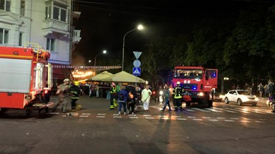 У Чернігові сталася пожежа в ресторані «Буба Хінкальня». ФОТО