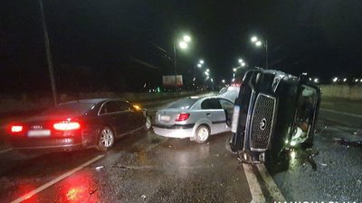 Нетверезий киянин на Audi потрапив у потрійну ДТП: постраждали інші водії