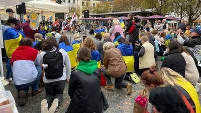 Під час заходу у Німеччині волонтери зібрали кошти для придбання авто для ЗСУ на Херсонському напрямку Під час заходу у Німеччині волонтери зібрали кошти для придбання авто для ЗСУ на Херсонському напрямку