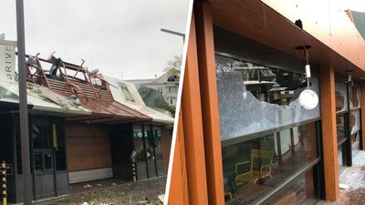 Під російський обстріл у Харкові потрапив McDonald's