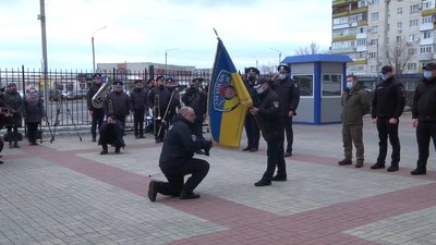 Батальйон поліції імені Сергія Губанова отримав прапор