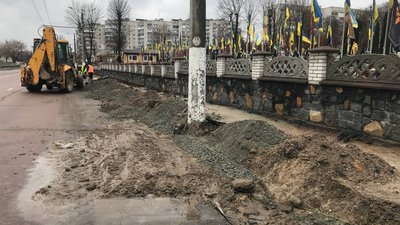 Житомир, військове кладовище, ремонт, тротуар