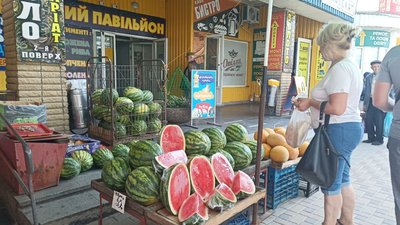 Кавуни і дині на ринках Житомира: звідки їх везуть та яка вартість Кавуни і дині на ринках Житомира: звідки їх везуть та яка вартість