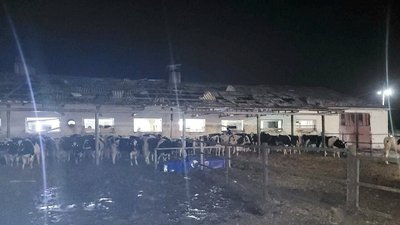 На Черкащині є пошкодження корівника внаслідок атаки РФ 21 лютого 2025 року