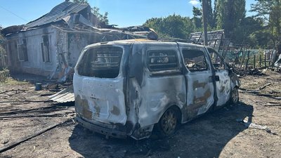 Павлоград, удар РФ, згорів будинок, авто