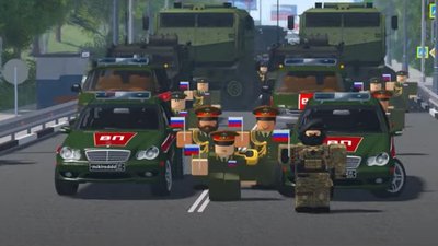 На ігровій платформі Roblox створили парад внутрішніх військ МВС РФ
