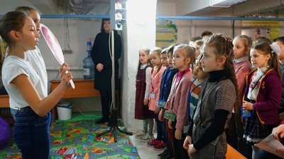 В Івано-Франківську відкрили перший клас безпеки в укритті ліцею № 3
