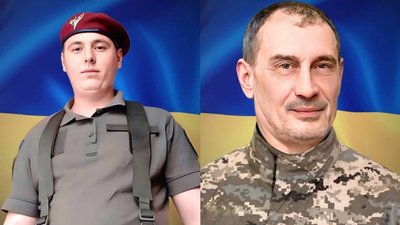 Полеглі військові з якими прощаються 3 червня Олександр Андроненко  та Максим Хамуляк