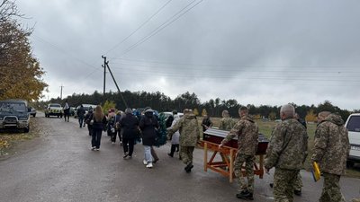 Херсонщина, прощання, загинув боєць, вторгнення РФ, прощання із захисником
