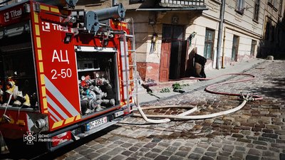 Пожежа на вулиці Ужгородській у Львові