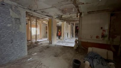 У будинку на вулиці Франка в Запоріжжі, де стався вибух побутового газу, розпочали ремонтні роботи У будинку на вулиці Франка в Запоріжжі, де стався вибух побутового газу, розпочали ремонтні роботи